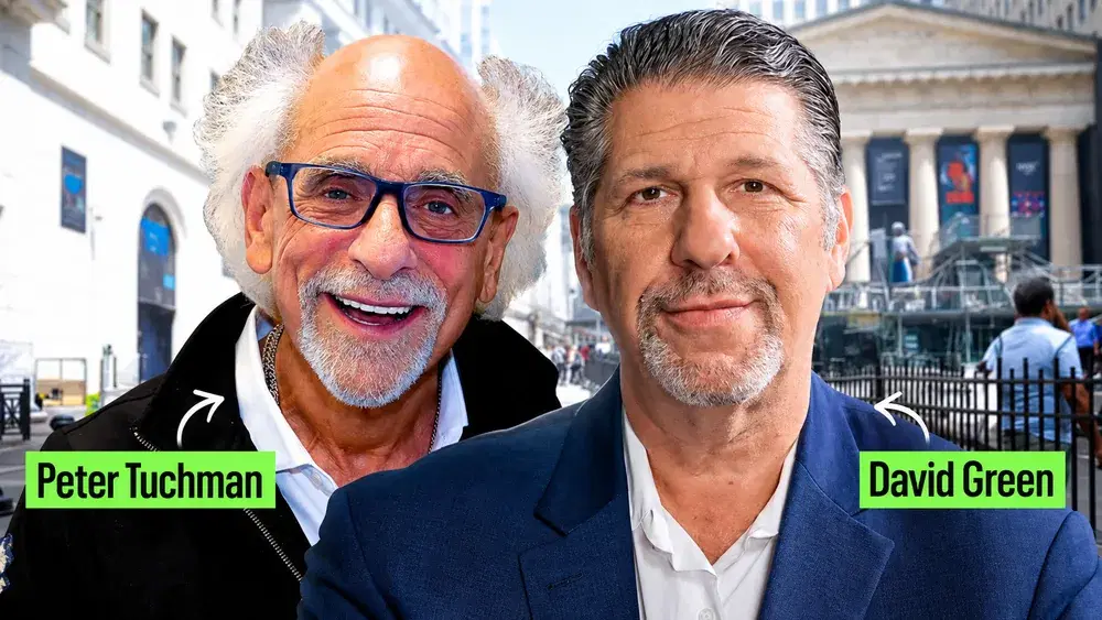 Peter Tuchman and David Green, official Vanquish Trader partners at WSGTA, on Wall Street
